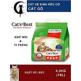 CAT BEST Original 10L- Cát Vệ Sinh Hữu Cơ Vón Cục_Khử mùi và Vi Trùng cho MÈO