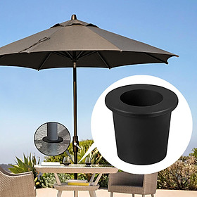 Umbrella Hole  Umbrella Cone Wedge Silicone Black Umbrella Stand Plug Umbrella Stabilizer Sleeve for Patio Shop Outdoor