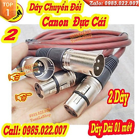 Mua BỘ 2 DÂY CANON CÁI SANG CANON ĐỰC - 1 MÉT LOẠI TỐT