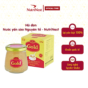 Nước Yến Sào Nguyên Tổ Chưng Đường Phèn Gold Bird NutriNest Dinh Dưỡng Nhẹ Bụng - Hũ 190g