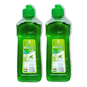 Nước rửa chén Bách Thảo xanh hương trà xanh combo 2 chai