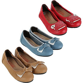 Giày trẻ em nữ Huy Hoàng da bò màu da, đỏ, xanh HT7860-61-62