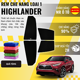 Rèm Che Nắng Xe Toyota Highlander Loại 1 Mr Ô TÔ Bảo Hành 24 tháng Cam Kết Chuẩn Khít Theo Xe