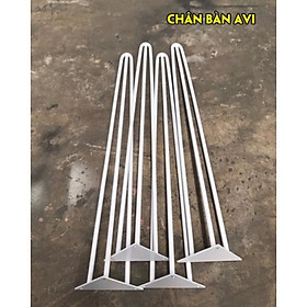 Mua Combo 4 chân sắt hairpin 72cm (loại 3 thanh sắt)  sơn tĩnh điện  tặng kèm ốc vít