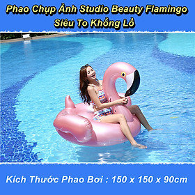 Phao Bơi Hồng Hạc Xinh Xắn Chụp Ảnh Studio Beauty Flamingo - Home and Garden