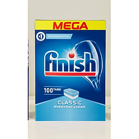 Viên rửa bát Finish Classic 100 viên/ hộp (hương chanh)