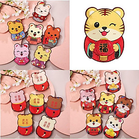 6 Bao Lì Xì ChiBi Mẫu Mới Hottrend 2023 Giấy Bìa Cứng Bóng