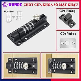 Mua Chốt Cửa Khóa Số Mật Khẩu Cơ KUNBE An Toàn Chắc Chắn