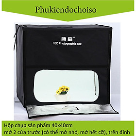 Hình ảnh HỘP CHỤP SẢN PHẨM CY-40 CÓ ĐÈN LED (40X40CM)