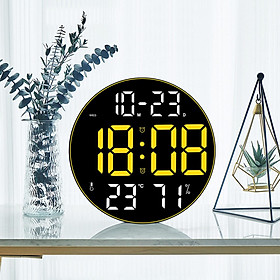 Digital Clock Alarm Clock Modern Table Simple Remote Control LED Clocks LED Wall Desk Clock for Apartment Office Living Room Hotel Hall Cafe