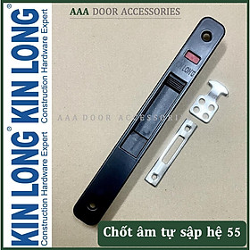 Mua Chốt âm tự sập ĐEN cửa lùa nhôm XingFa hệ 55