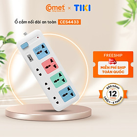 Mua Ổ Cắm Điện Nối Dài Comet CES4433 dây dài 3m  7 lỗ cắm