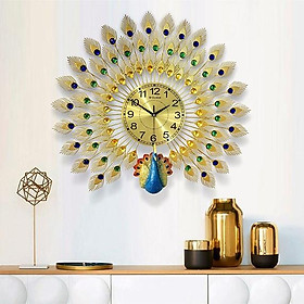 Đồng hồ treo tường GCLOCK loại to KT 70x75  cao cấp làm từ kim loại sơn tĩnh điện chạy máy kim trôi chuẩn