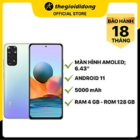 Điện thoại Xiaomi Redmi Note 11 (4GB/128GB) - Xanh dương nhạt - Hàng chính hãng
