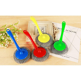 Mua Dụng cụ cọ rửa xoong nồi bằng sắt có tay cầm