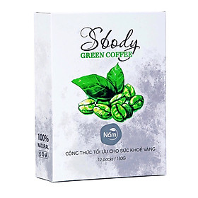 Nấm Hỗ Trợ Giảm Cân Sbody Green Coffee - 100% Thiên Nhiên (Hộp 12 gói /180G) Đốt Mỡ và Kiểm Soát Cân Nặng - Cà Phê Xanh Hỗ Trợ Giảm Cân AN TOÀN & HIỆU QUẢ!