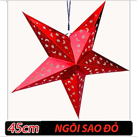 Đèn lồng ngôi sao giấy 45cm