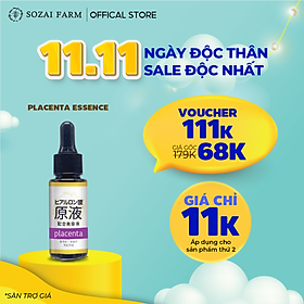 Serum dưỡng sáng da Nhật Bản Sozai Farm Placenta Essence 20ml