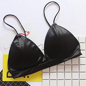 Áo Bra Satin Bóng Trơn Dây Mảnh cao cấp