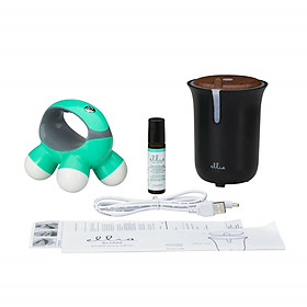 Bộ kit giảm stress USA ( máy massage mini, máy xông tinh dầu , tinh dầu ) nhập khẩu chính hãng USA