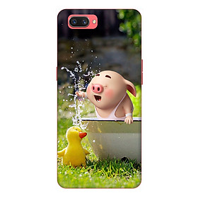 Ốp lưng điện thoại Realme C1 hình Heo Con Tắm Hồ