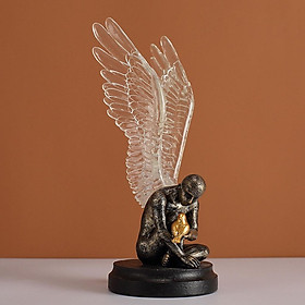 Angel Wing Statue Retro Vivid Figurine Bedroom Tabletop Decor