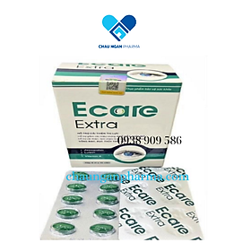 Viên Sáng Mắt Bổ Sung Kẽm, Zeaxanthin, Lutein Ecare Extra Hộp 60 viên