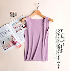 Phụ nữ Nhung Vest Mùa Đông Ấm Đồ Lót Dày Lông Cừu Lót Đáy Áo Phụ Nữ Cơ Bản Tank Tops Hình Dạng Cơ Thể Nhiệt Stretch Tops - M