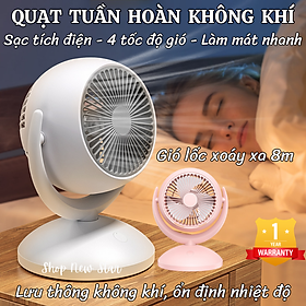 Quạt điều hòa, Quạt tuần hoàn không khí K19 - Quạt lưu thông không khí - Sạc tích điện - Góc gió rộng - Độ ồn nhẹ - Tiết kiệm điện năng 