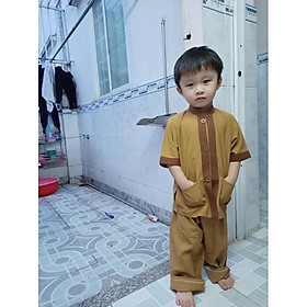 Đồ Lam Đi Chùa Cho Bé Trai # Lãnh Tụ Phối Bé Trai Gái # Đồ Bộ Bé# Quần Áo Bé