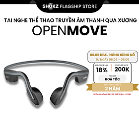 Mua Tai Nghe Bluetooth Thể Thao Truyền Âm Thanh Qua Xương SHOKZ OPEN MOVE S661  - Hàng chính hãng - Pin sử dụng trong 6 tiếng - Kháng nước IP55