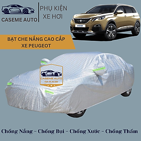 [PEUGEOT] Bạt phủ xe ô tô tráng nhôm cao cấp các xe hãng PEUGEOT, 3 lớp chống nóng, chống thấm, chống bụi - Hàng Chính Hãng