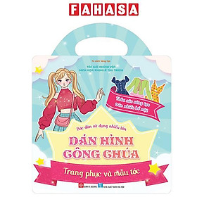 Sách - Bóc Dán Sử Dụng Nhiều Lần - Dán Hình Công Chúa - Trang Phục Và Mẫu Tóc