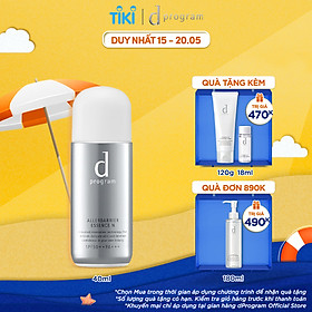 Tinh chất chống nắng bảo vệ da khỏi bụi mịn và ô nhiễm môi trường d program Allerdefense Essense 40ml