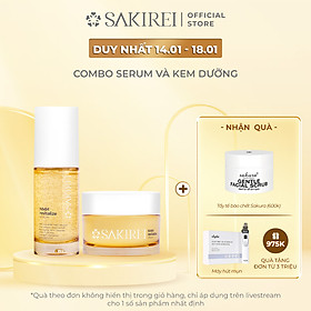 Combo Serum NMN và Kem dưỡng phục hồi da Sakirei NMN Revitalize từ Nhật Bản
