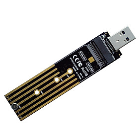 M2008 NVMe PCIe To USB3.1 Type A M.2 In-line Adapter Board 2 in 1 Support NVMe & SATA Dual Protocol