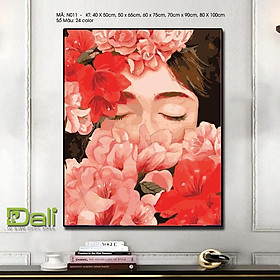 Mua Tranh treo tường tự tô màu số hóa DALI Tranh Nàng thơ N011