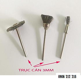 Mua BỘ 15 CHỔI ĐÁNH BÓNG  ĐÁNH GỈ CHO MÁY MÀI TRỤC 3MM