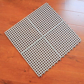 Tấm thảm nhựa ghép cao cấp chống trơn trượt nhà tắm (1 miếng 30x30cm) màu ngẫu nhiên