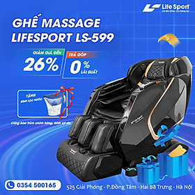 Ghế massage Toàn Thân Cao Cấp Lifesport LS-599 con lăn 5D hiện đại