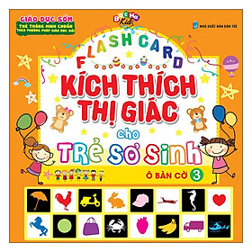 Flashcard Kích Thích Thị Giác Cho Trẻ Sơ Sinh 3 - Ô Bàn Cờ (Tái Bản 2019)