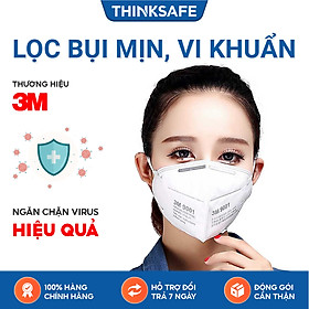 Khẩu trang 3M 9001 - Khẩu trang 3D Mask chống bụi mịn, phòng độc, chống giọt bắn