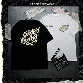 Áo thun tay lỡ form rộng YAS STREETWEAR phông unisex nam nữ, áo thun cotton100% phong cách streetstyle HÌNH IN KO TRÓC