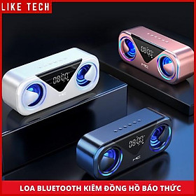Loa Bluetooth Không Dây Kiêm Đồng Hồ Báo Thức Âm Thanh Siêu Trầm Nghe Cực Chất 2 Loa Công Suất Lớn