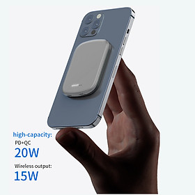 Mua Pin Sạc Dự Phòng Di Động 2 Project W1 5000 mAh Sạc Nhanh Không Dây 15W  Tích Hợp Sạc Type-C 18W Nhỏ Gọn Có Nam Châm Từ Gắn Chặt Điện Thoại Không Sợ Rơi - Hàng Chính Hãng