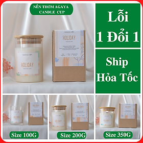 Mua Nến thơm AGAYA CUP (Candle Cup) mùi HOLIDAY - Nến thơm tinh dầu thiên nhiên mùi hương ấm áp êm đềm ngọt ngào và đáng yêu