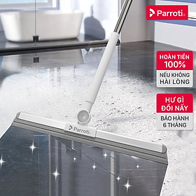 Mua Cây Gạt Nước Sàn Nhà Tắm  Đầu Silicon Xoay 180 độ  Cán Inox  Tăng Giảm Chiều Dài Parroti Flat FT01