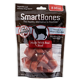 Thức Ăn Cho Chó SmartBones Kèm 8 Que Làm Sạch Răng Vị Thịt Bò