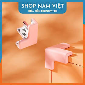Set 2 Miếng Silicon NAVIVU Bọc Góc Bàn, Góc Tủ, Cạnh Giường Giữ An Toàn Cho Bé