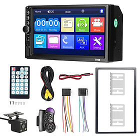 7 Inch Car MP5 Player Double Din Stereo FM Radio BT Hands-Free Calling Support TF Card/USB/AUX-IN Link Reverse Picture